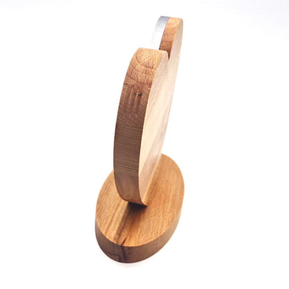 Herzaufsteller mit Foto - Holz & Epoxidharz